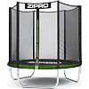 Батут Zipro Jump Pro з зовнішньою сіткою 6 футів 183 см чорно-зелений