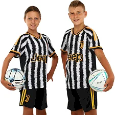 Футбольна форма дитяча із символікою клубу JUVENTUS домашня 2024 SP-SPORT CO-7193 (Білий-чорний)