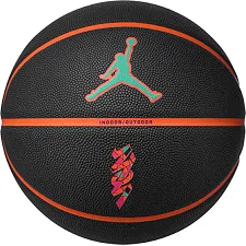 М'яч баскетбольний JORDAN ALL COURT 8P Z WILLIAMSON DEFLATED чорний, помаранчевий 7