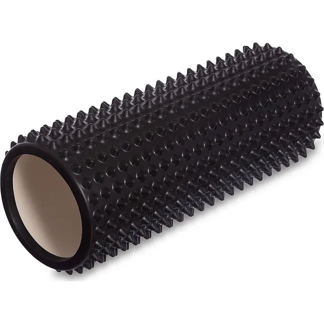 Роллер массажный цилиндр (ролик мфр) 33см Needle Roll SP-SPORT FI-1730 (Оранжевый)