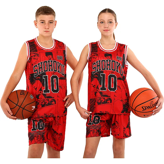 Детская баскетбольная форма
 NBA клуб Shuhoku 10 BA-6614 (Красный-черный)