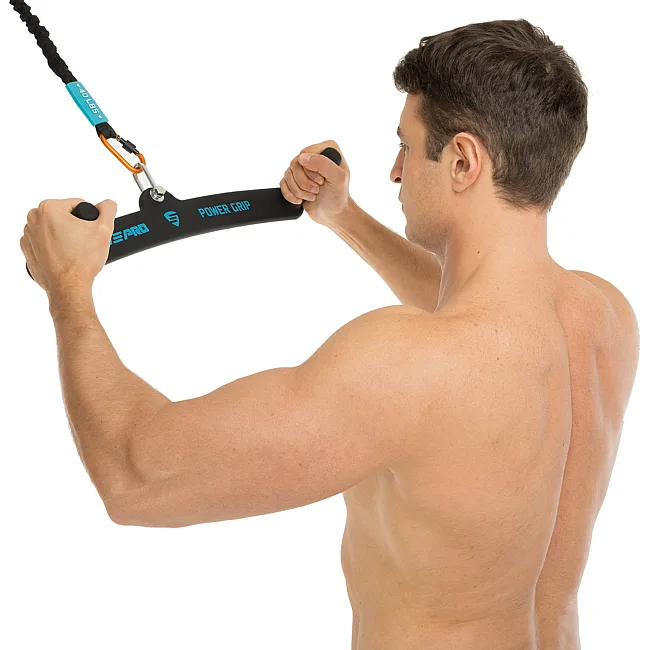 Рукоятка для тяги із середнім хватом Mid grip нековзне покриття LiveUp LP8329 53см