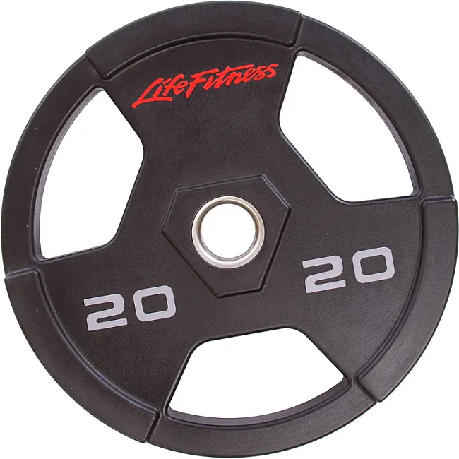 Блин для штанги полиуретановый
 LIFE FITNESS SC-80154-20 51мм 20кг
