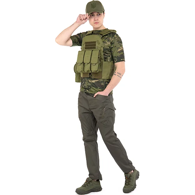 Разгрузочный жилет
 на 5 карманов MILITARY RANGERS
 ZK-9103 (Черный)