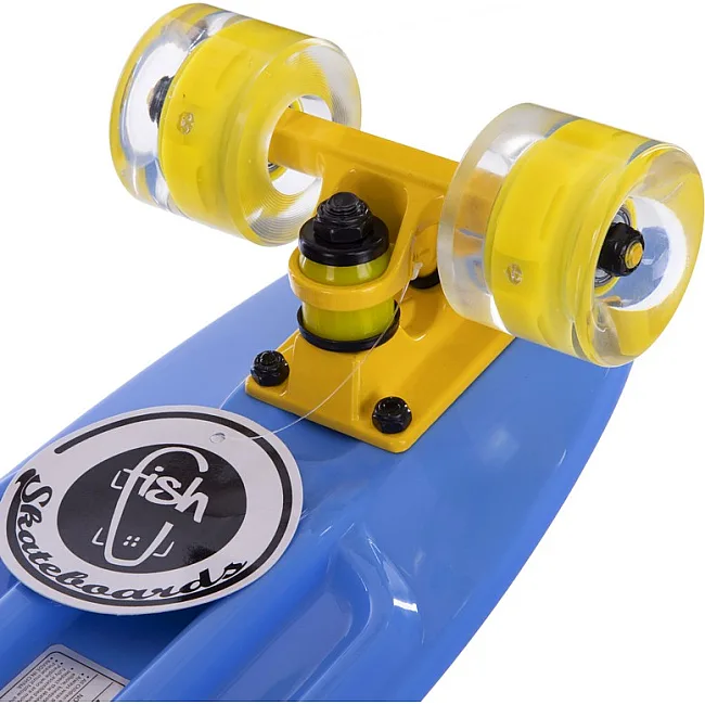 Пенни борд Penny Board круизер пластиковый со светящимися колесами 22