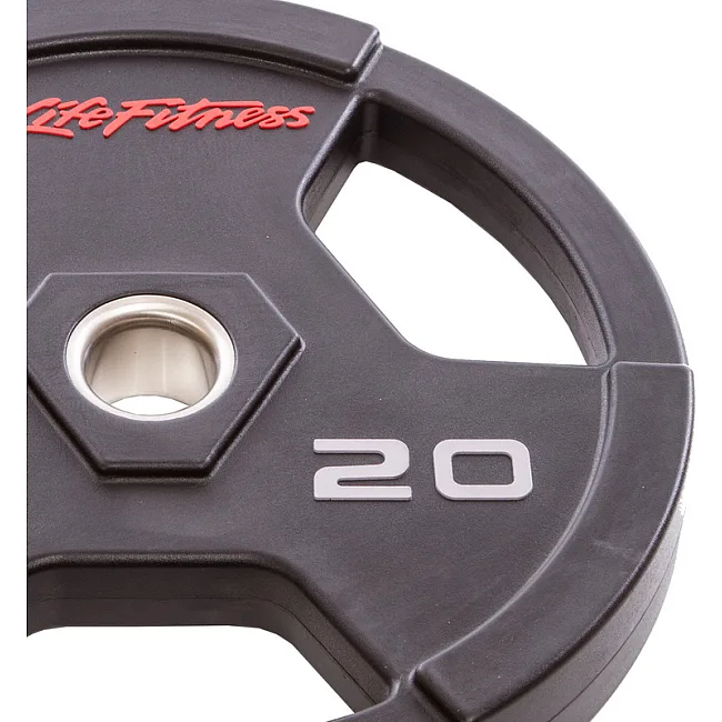 Блин для штанги полиуретановый
 LIFE FITNESS SC-80154-20 51мм 20кг