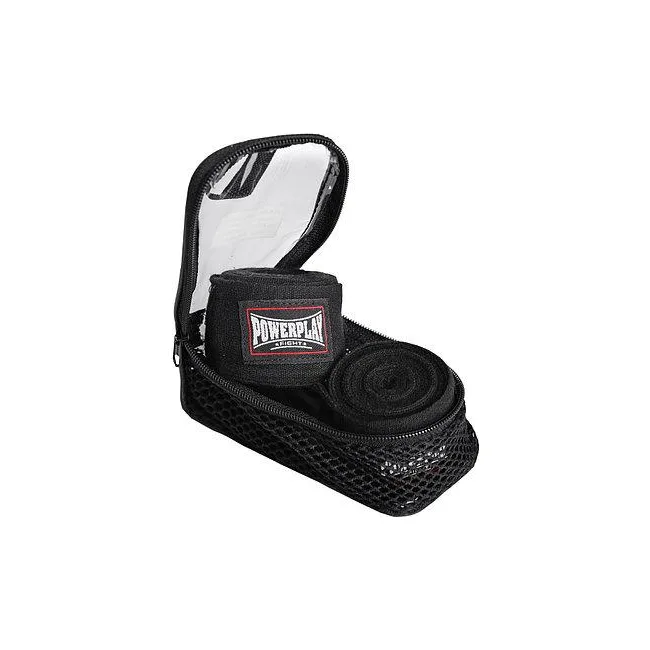 Боксерские бинты POWERPLAY 3046 Черные NYLON (2,5-4,5 м)