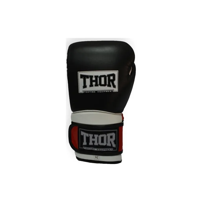 Боксерські рукавички THOR PRO KING Шкіра/чорно-червоно-білі