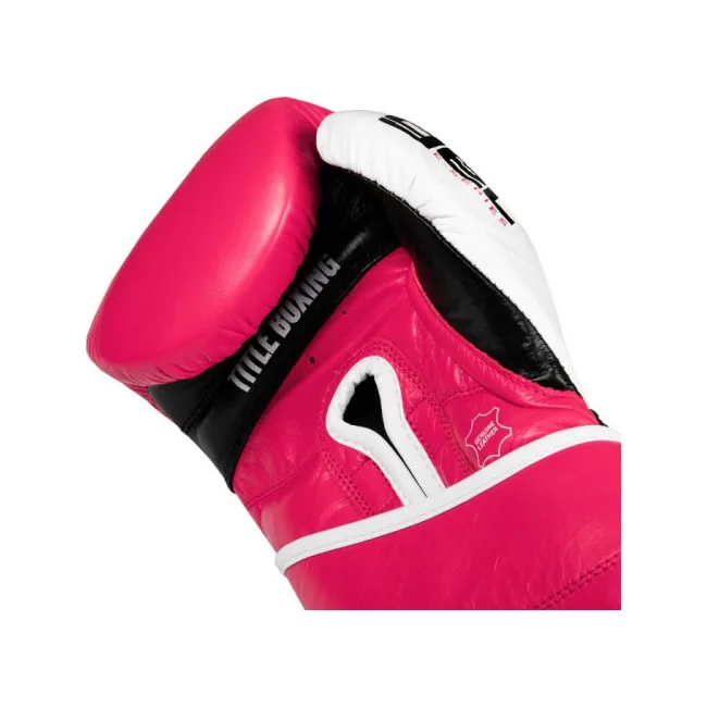 Боксерские перчатки для тренировок Title GEL E-Series Hot Pink