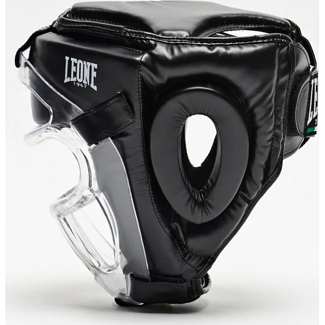 Боксерский шлем Leone Plastic Pad Black
