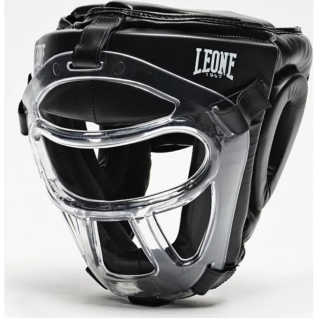 Боксерский шлем Leone Plastic Pad Black