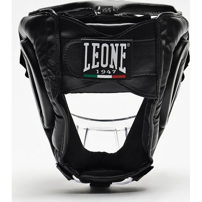 Боксерский шлем Leone Plastic Pad Black