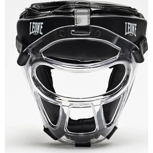 Боксерский шлем Leone Plastic Pad Black