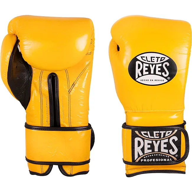 Рукавички для боксу CLETO REYES Leather Contact Cl ure Yellow