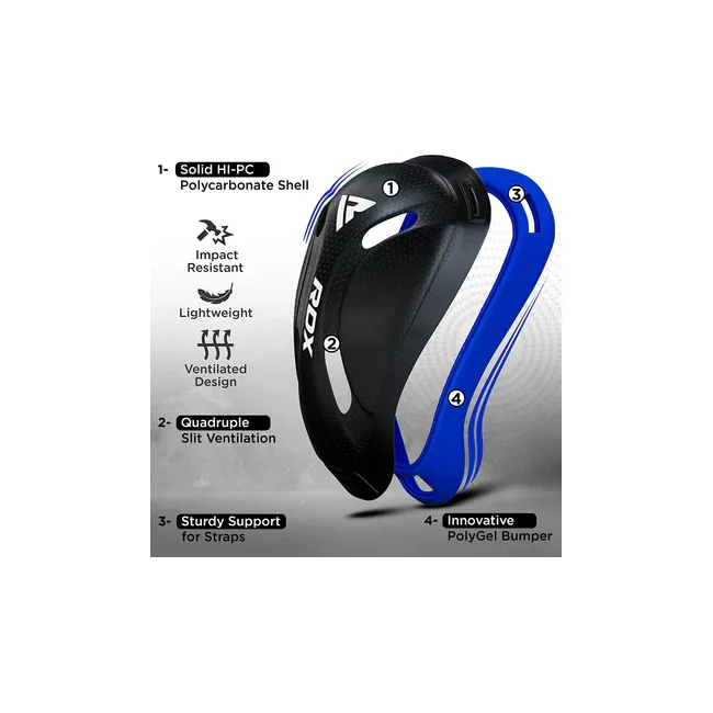 Захист паху RDX Cx Polygel Groin Cup Blue Black