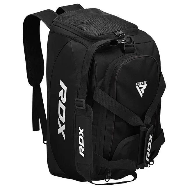 Спортивна сумка RDX R1 Duffel Bag with Backpack Straps Black/White