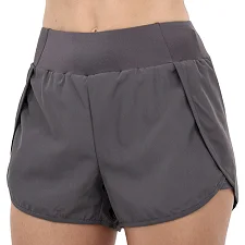 Спортивные шорты двойные 2 в 1 женские SP-SPORT DK01 (Серый)