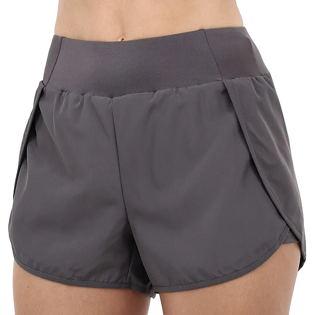 Спортивные шорты двойные 2 в 1 женские SP-SPORT DK01 (Серый)