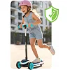 Детский самокат трехколесный Ricokids Leddi черно-бирюзовый