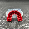 Капа OPRO Silver детская (возраст до 10) Black/Red (art.102503001)