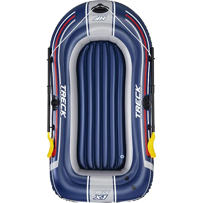 Човен надувний Bestway Hydro-Force Treck X1 228 х 121 см, сіро-синій