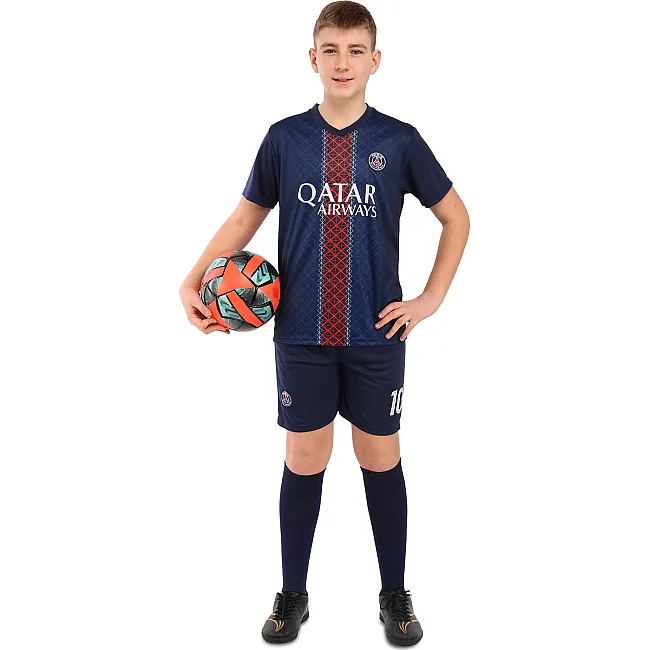 Футбольная форма детская с символикой клуба PSG домашняя 2026 SP-SPORT CO-7356 (Темно-синий)