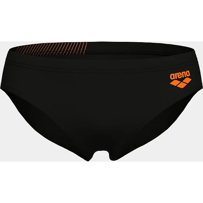 Плавки-слепые для мальчиков Arena BRIGHT SWIM BRIEFS черный, оранжевый (для детей)