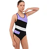 Купальник для детей слитный SP-SPORT PL-6924 6-12лет (Черный-розовый)