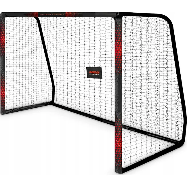 Ворота футбольные Neo-Sport Dots NS-473 300 х 200 х 120 см, черно-красные