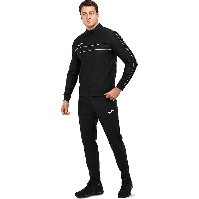 Спортивный костюм кофта на брюки и молнии JOMA SWISSGEARY 103564-102 (Черный-белый)