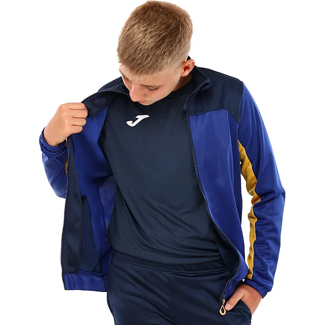 Спортивный костюм
 детский кофта на молнии и брюки JOMA

 NEW METAVERSE 500752-728 4XS-XS (Синий-темно-синий)