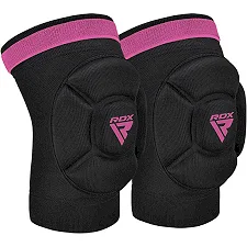 Наколенники спортивные RDX HOSIERY KNEE FOAM K5 BLACK/PINK (пара)
