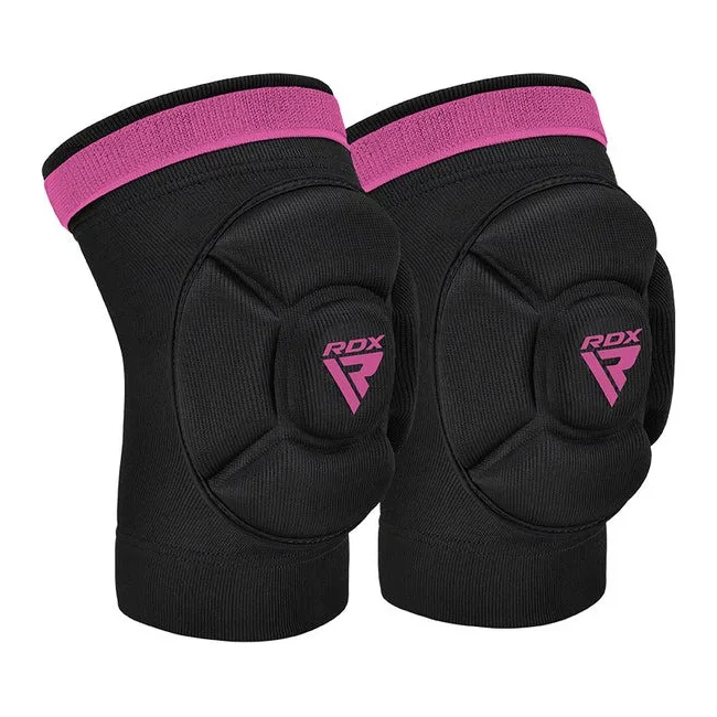 Наколенники спортивные RDX HOSIERY KNEE FOAM K5 BLACK/PINK (пара)