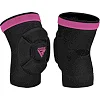 Наколенники спортивные RDX HOSIERY KNEE FOAM K5 BLACK/PINK (пара)