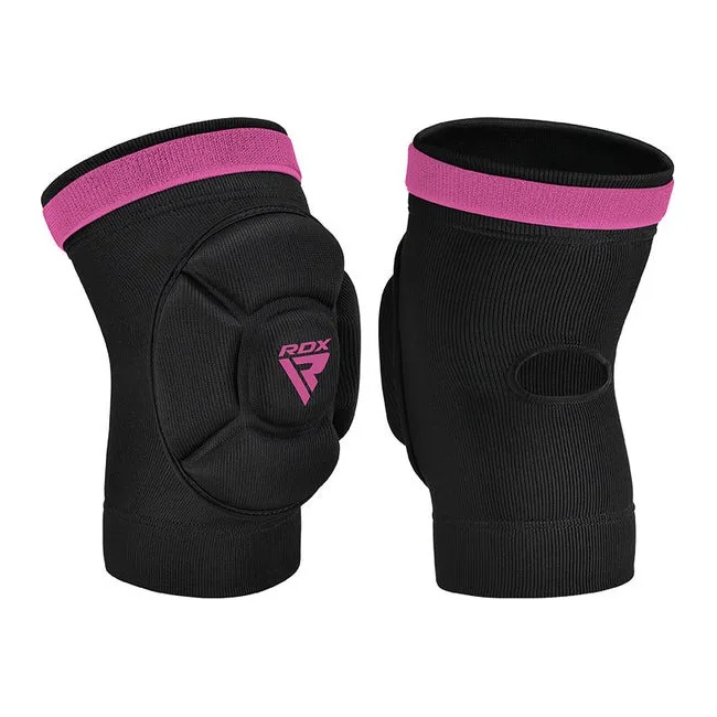 Наколенники спортивные RDX HOSIERY KNEE FOAM K5 BLACK/PINK (пара)