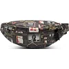 Сумка чоловіча на пояс Nike Jordan JAM BOROUGH GFX CROSSBODY BAG 2L чорний, сірий 27 x 14 x 12 cм