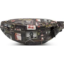Сумка чоловіча на пояс Nike Jordan JAM BOROUGH GFX CROSSBODY BAG 2L чорний, сірий 27 x 14 x 12 cм
