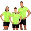 Футбольная форма комплект футболка и шорты LIDONG D8866 4XS-XXL (Салатовый-черный)