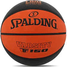 Баскетбольный мяч резиновый SPALDING 84621Z VARSITY FIBA TF 150 см 6 (Оранжевый-черный)