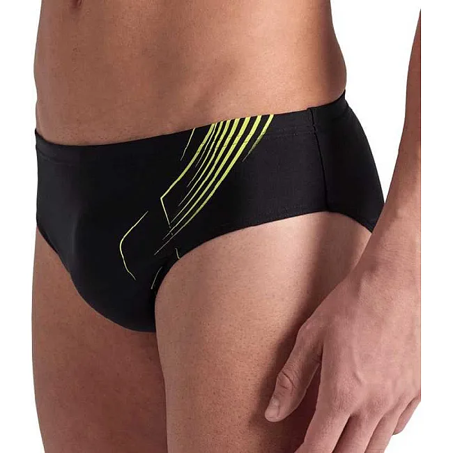 Плавки мужские Arena DIVE SWIM BRIEF черный, желтый