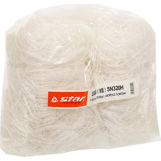 Сетка для футбольных ворот
 в комплекте из 2 штук STAR SN320H 7,5x2,5x1,48х2,5м 2шт