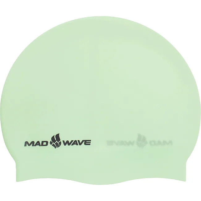 Шапочка для басейну силіконова для дорослих MADWAVE PASTEL M053504 (Зелений)