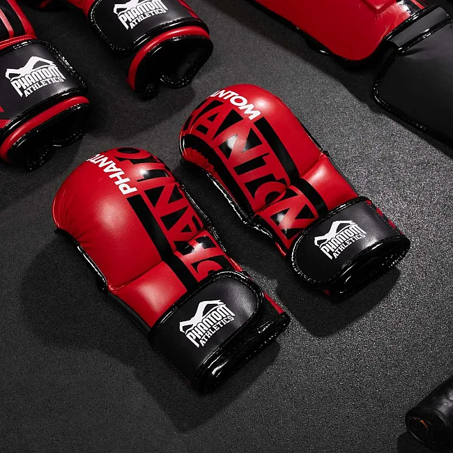 Перчатки для ММА Phantom APEX Red (капа в подарок)