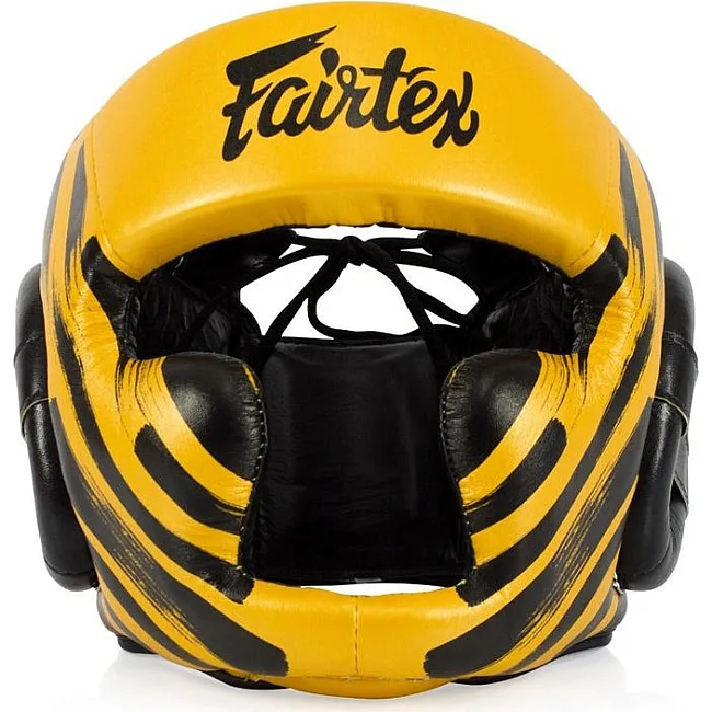 Боксерский шлем Fairtex HG16 Gold