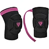 Наколенники спортивные RDX HOSIERY KNEE FOAM K5 BLACK/PINK (пара)