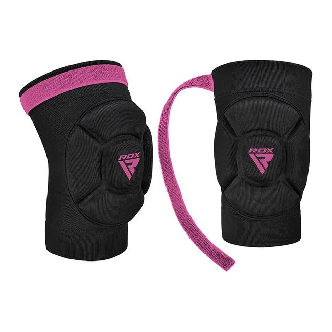 Наколенники спортивные RDX HOSIERY KNEE FOAM K5 BLACK/PINK (пара)