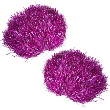 Помпони блискучі для чирлідингу з ручками SP-SPORT Pom-Poms C-1682 1шт (Рожевий)