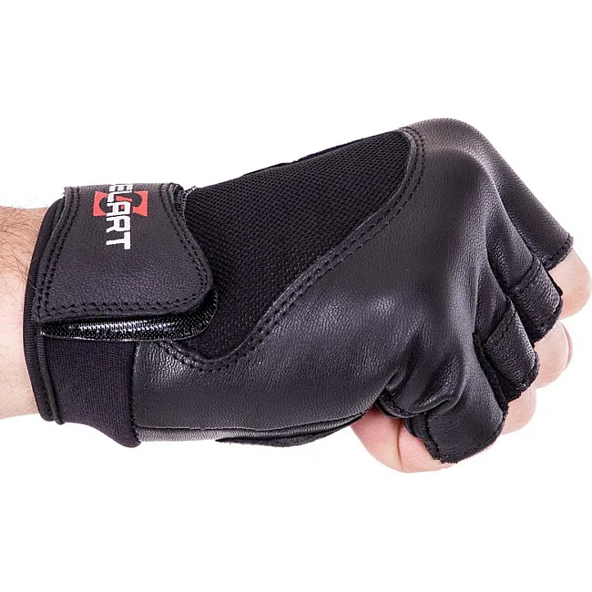 Спортивные перчатки кожаные
 ZELART

 SB-161556 (Черный)