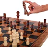 Шахматы шашки нарды 3 в 1 набор настольных игр деревянные ZOOCEN ZC7250
 50см x 50см х 2,5см