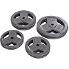 Штанга разборная стальные блины HIGHQ SPORT TA-2431-80 длина-1,8м 25мм 80кг графитовый-серый